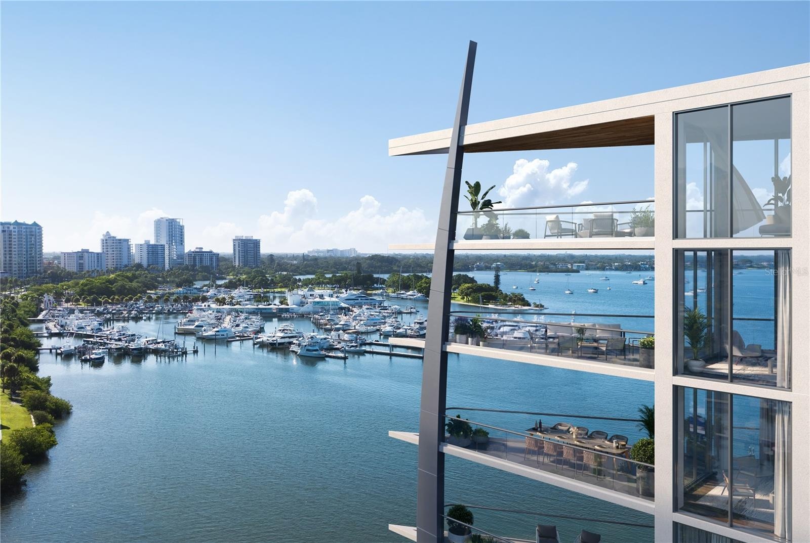Rendering East Balconies