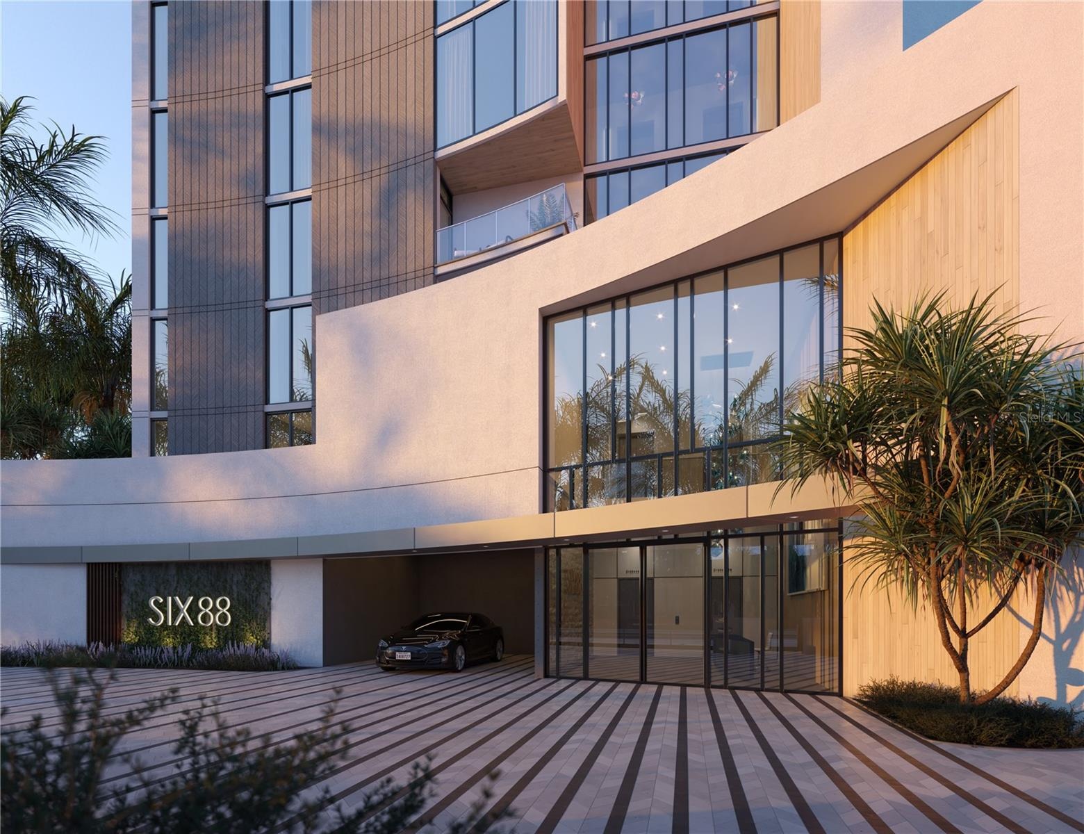 Rendering Exterior Private Garages