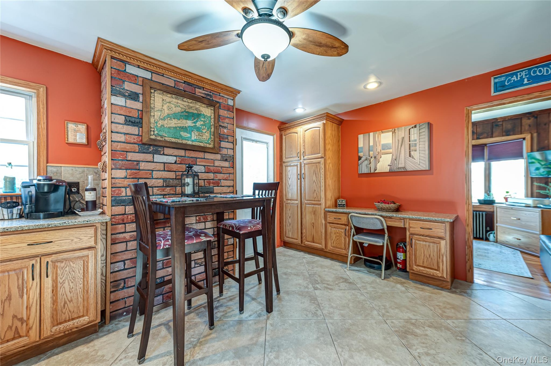 Wood cabinets