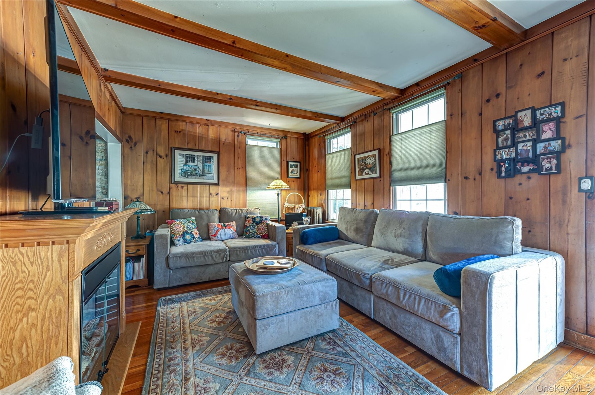 Living Room with wood floors