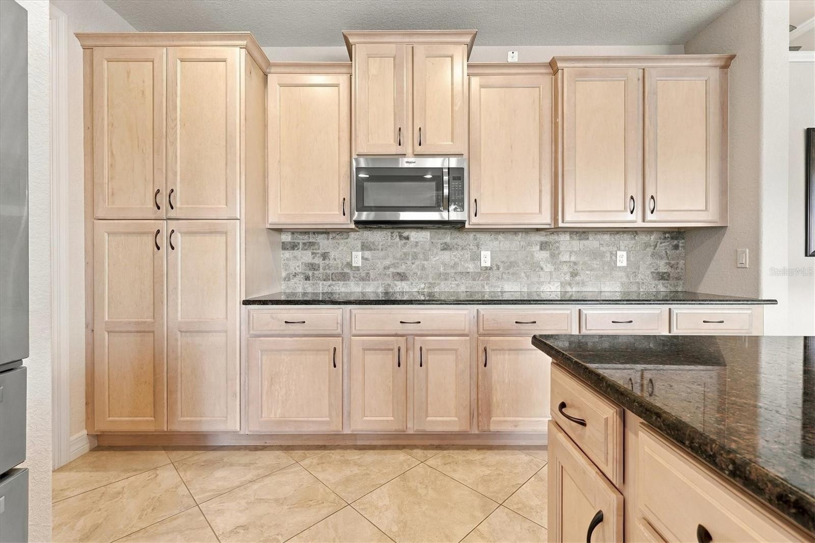 Pantry with pull out shelves