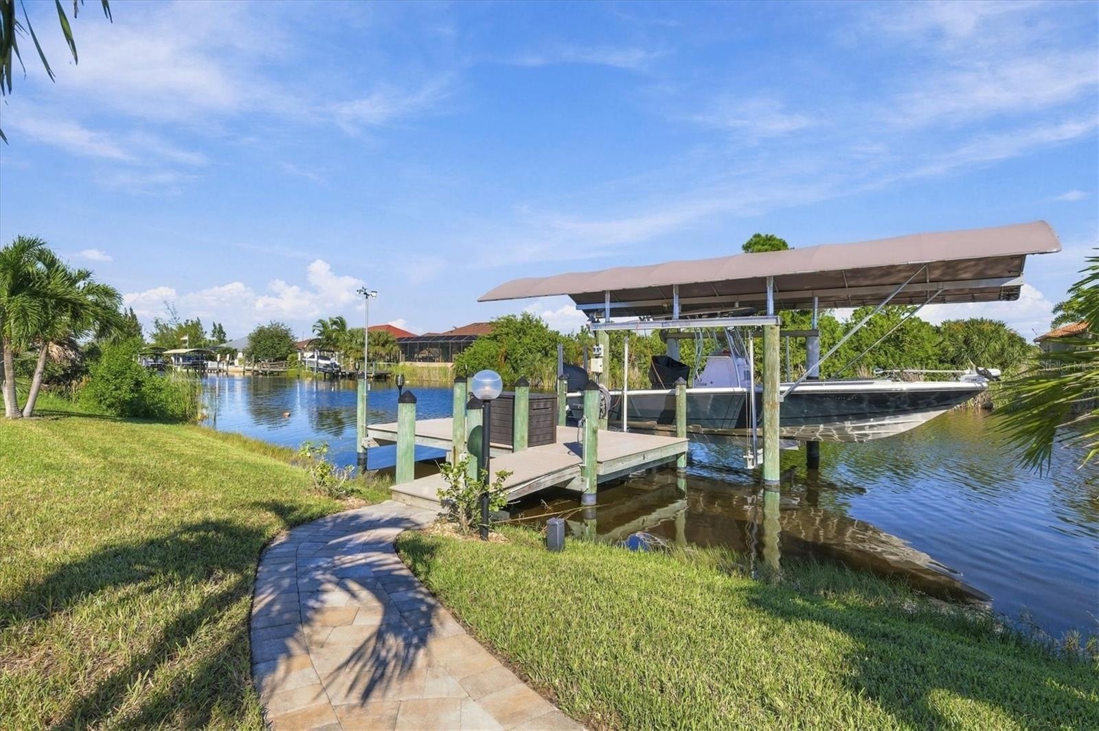 Dock and 10,000lb covered lift
