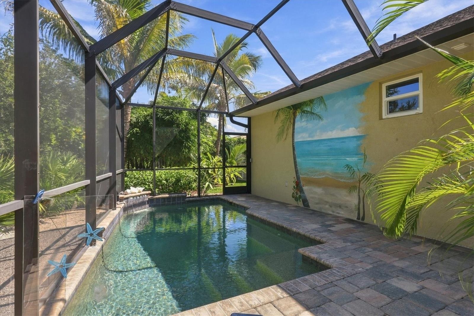Saltwater, heated pool and outdoor shower
