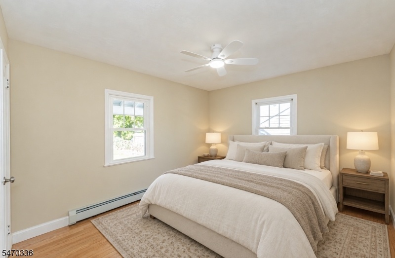 Bedroom staged