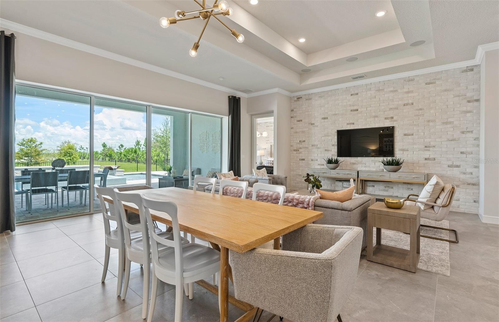Model Home Design Only. Pictures and furnishings are for illustrative purposes only. Elevations, colors and options may vary. Furniture is for model h
