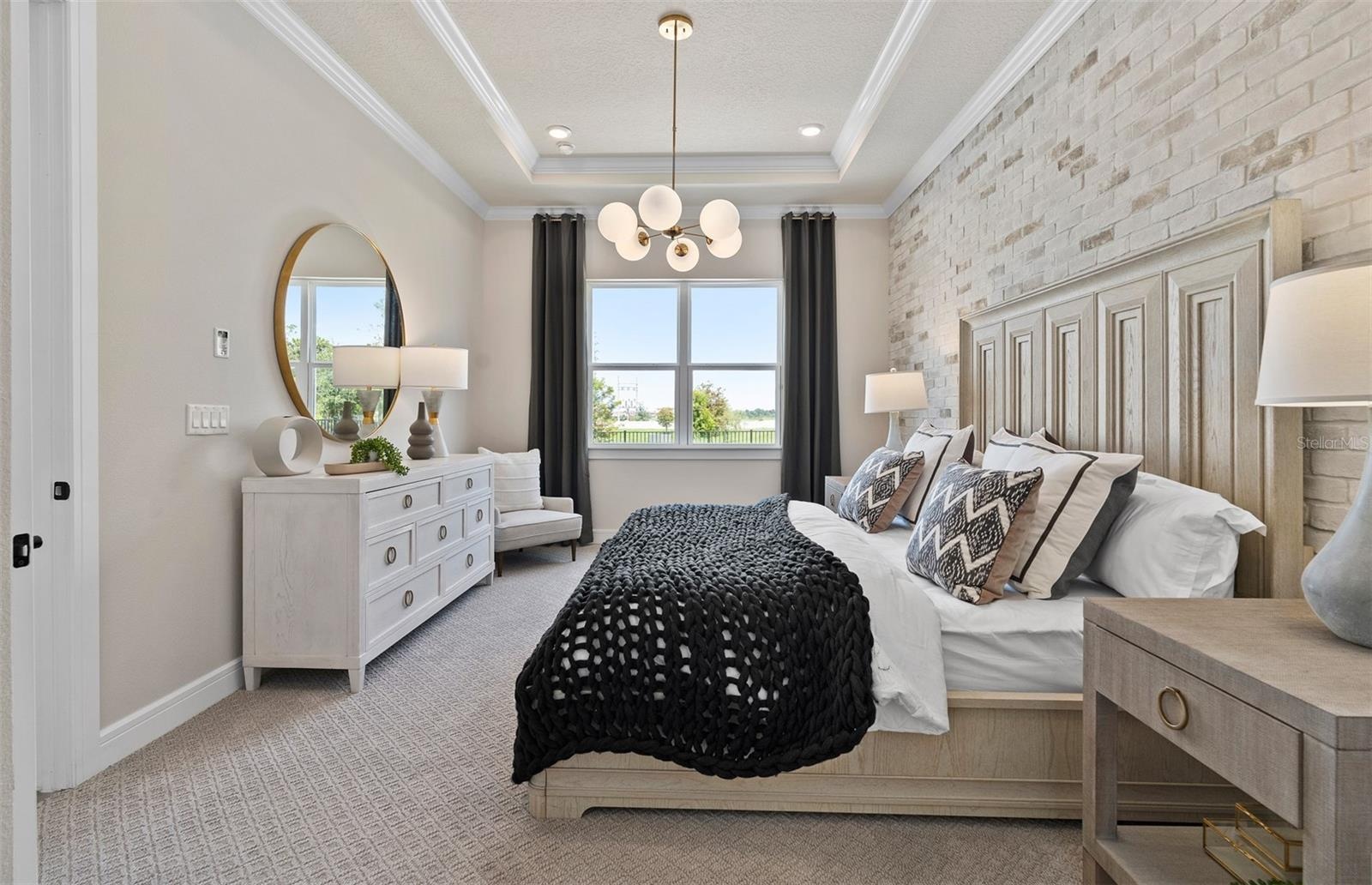 Model Home Design Only. Pictures and furnishings are for illustrative purposes only. Elevations, colors and options may vary. Furniture is for model h