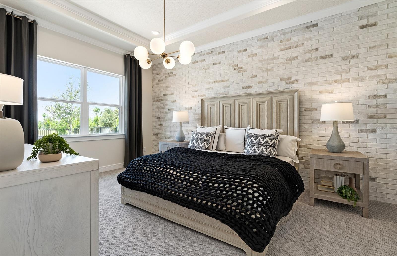 Model Home Design Only. Pictures and furnishings are for illustrative purposes only. Elevations, colors and options may vary. Furniture is for model h