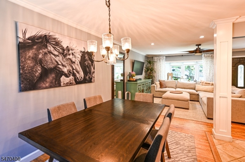 Dining Room open to Living Rm