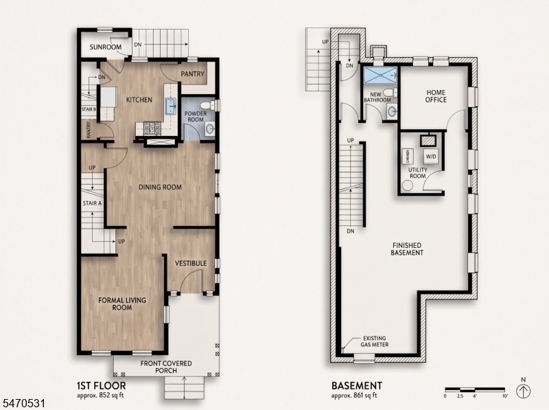 Basement & 1st Floor
