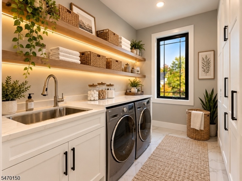 Laundry Room Staged