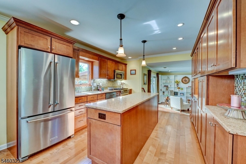 Well-lit culinary space