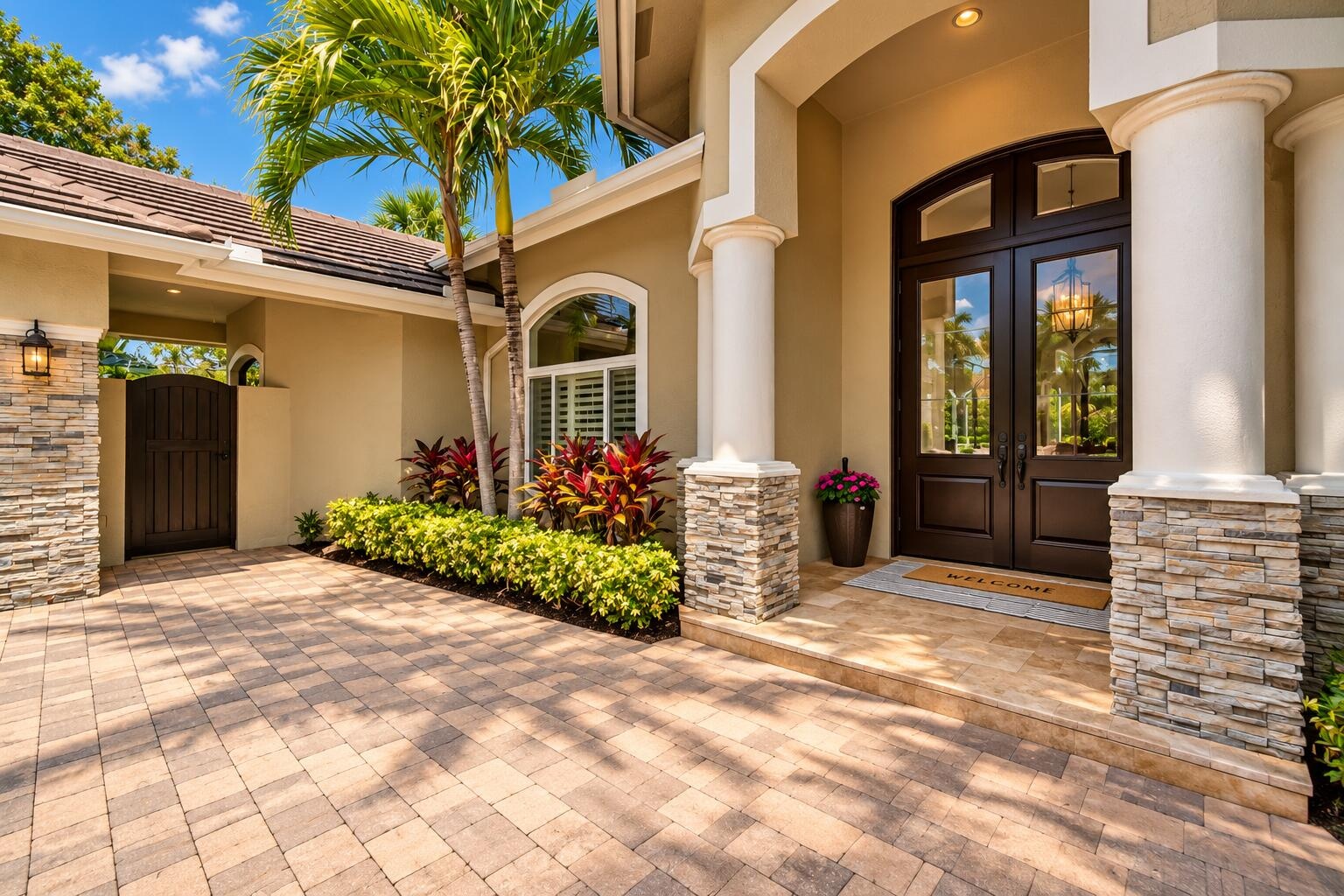 Covered Entry with 11 ft Front Door