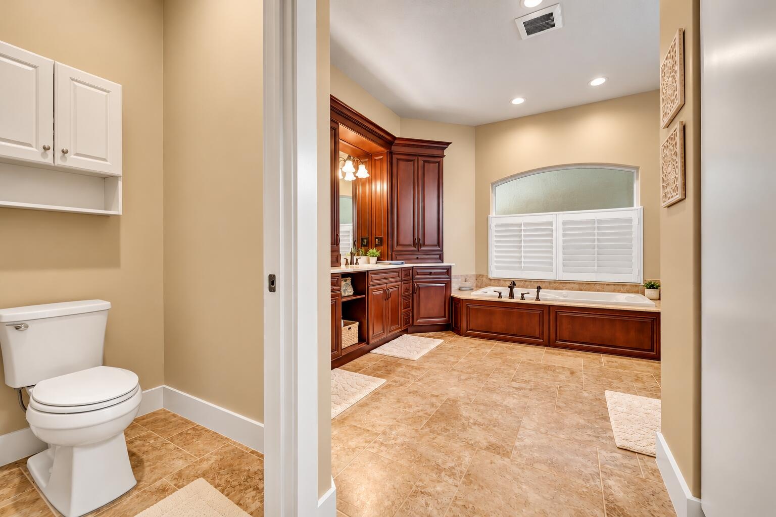 Primary Bathroom with Separate Toilet Room