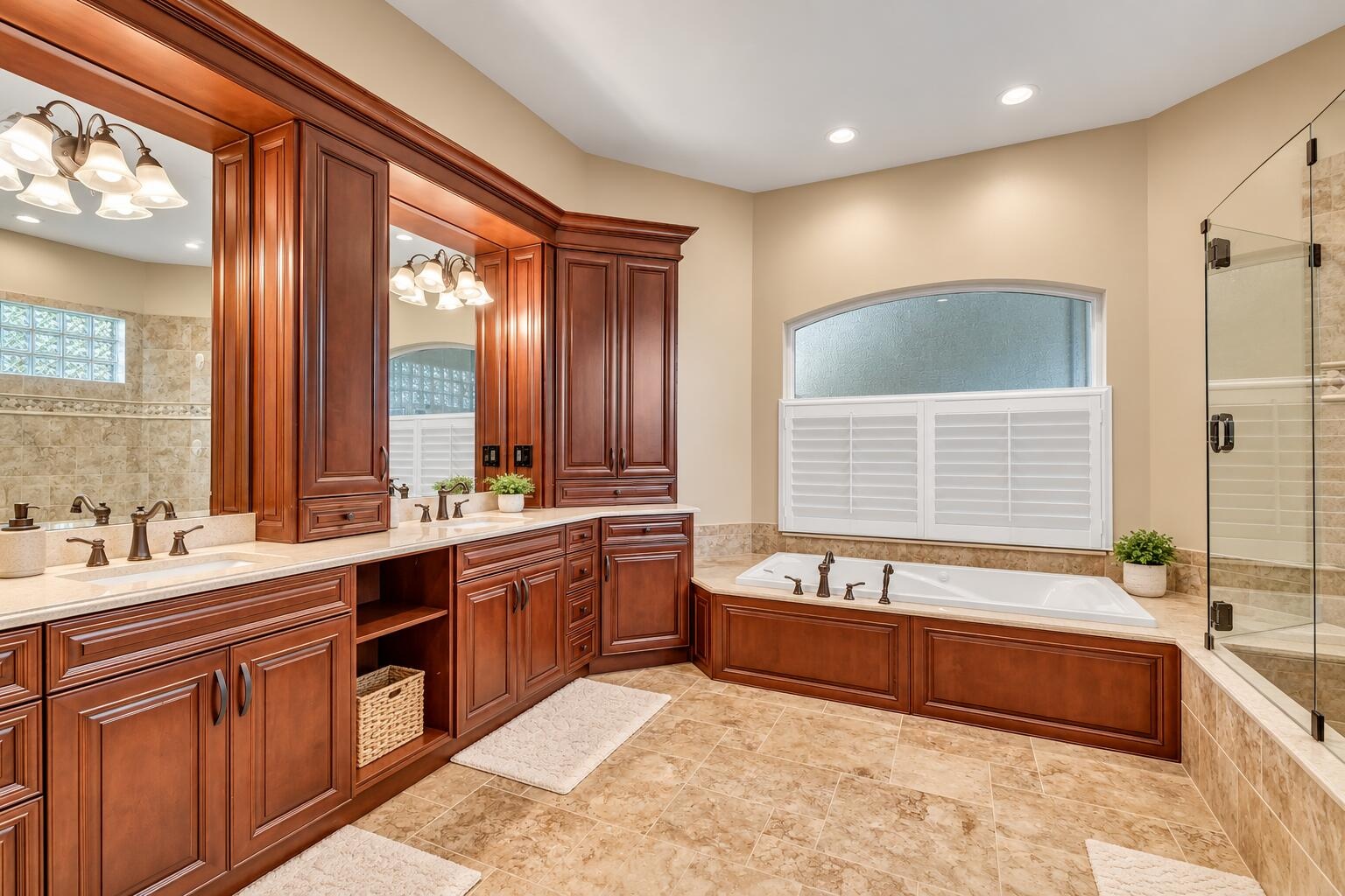 Spacious Primary Bathroom