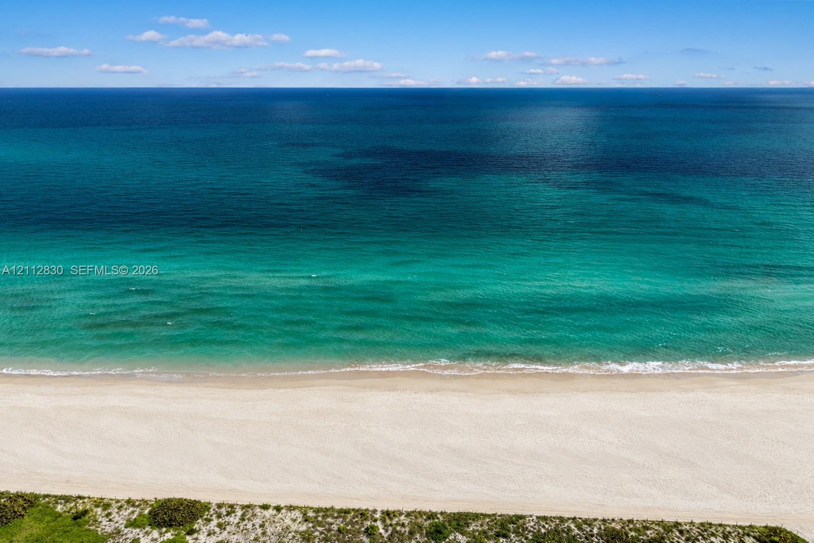 Direct waterfront access with sandy beach frontage and coastal vegetation