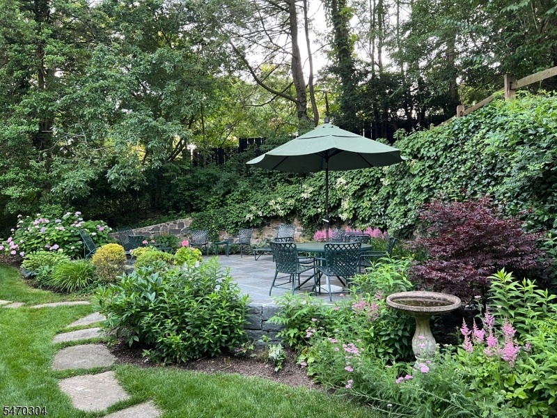 Bluestone Patio in Bloom
