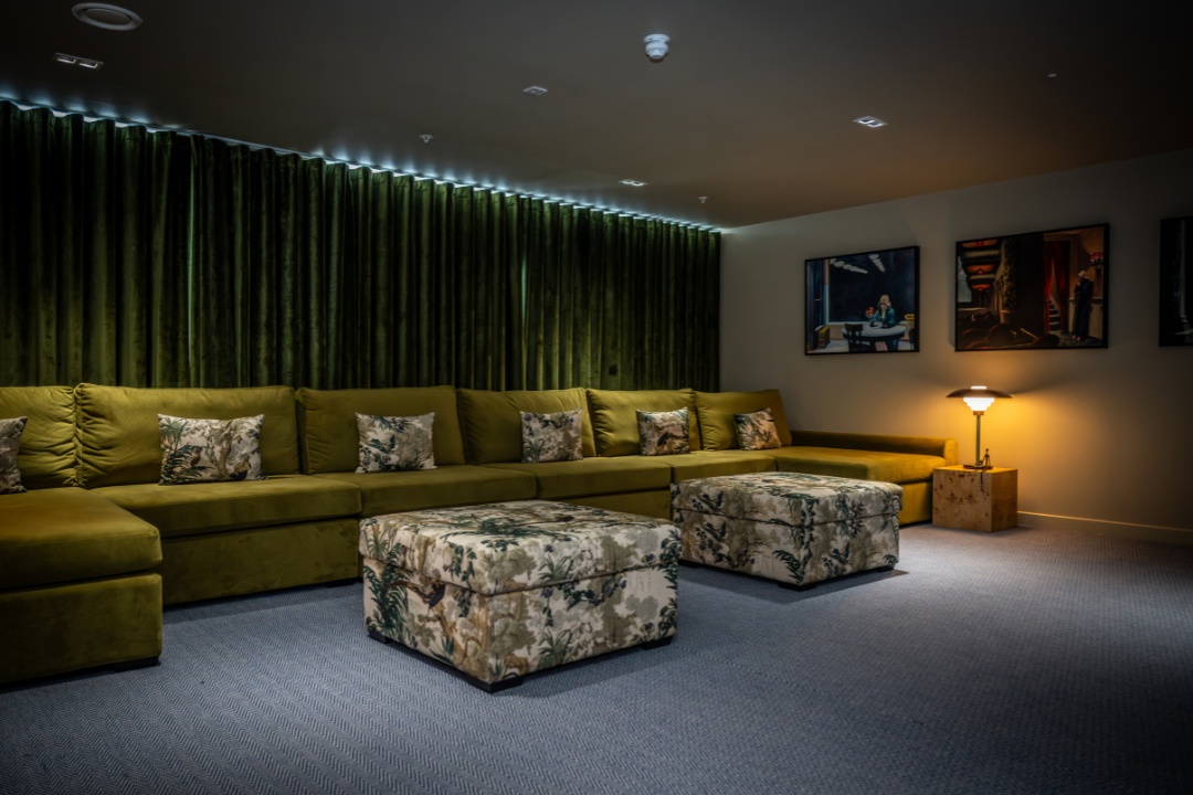 Residents' Cinema Room at Hurlingham Waterfront, Fulham