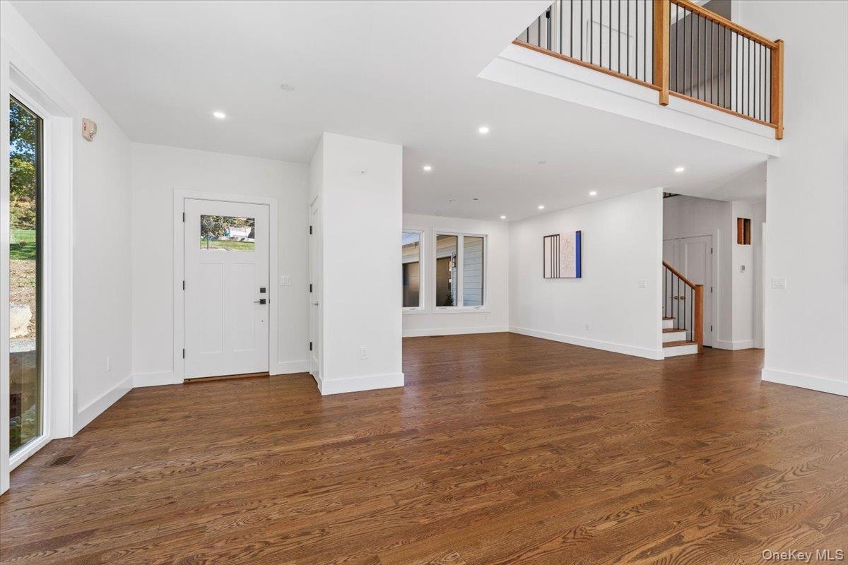 Front entry door Living room