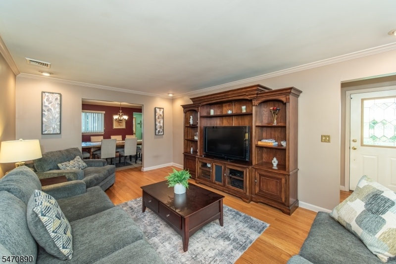 Living room open to Dining rm