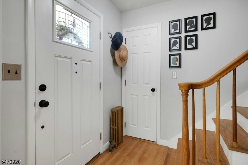 Foyer and hall closet.
