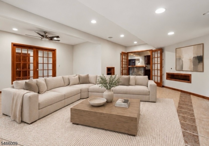 Family Room Virtually Staged