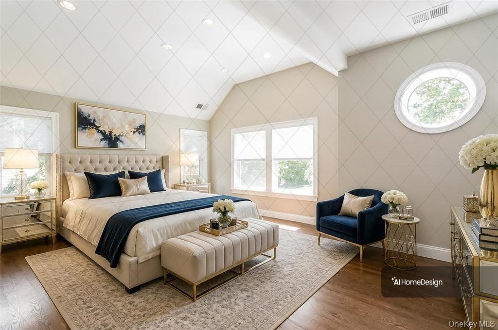 Virtually Staged Primary Bedroom.