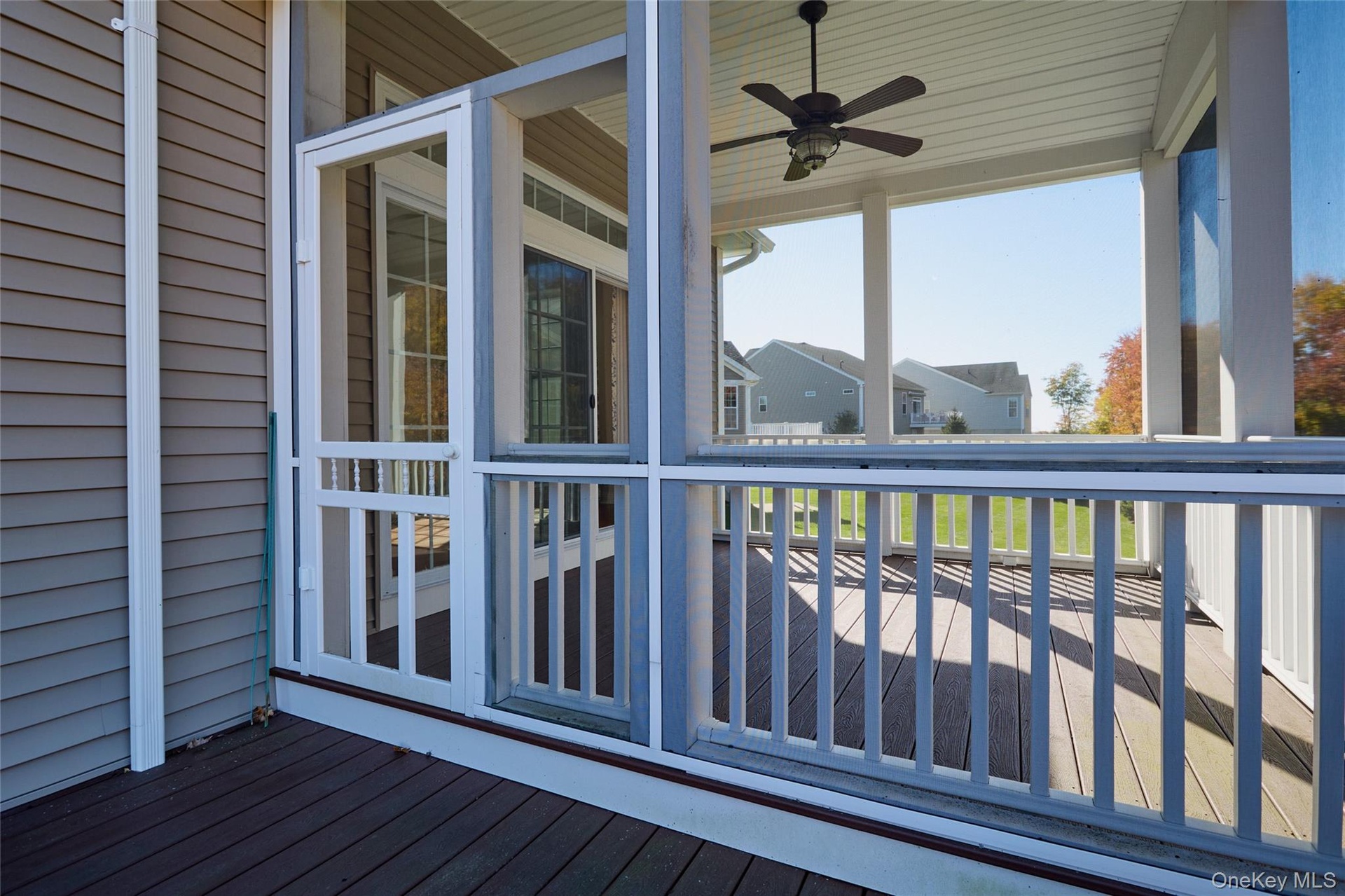 Open section of the deck