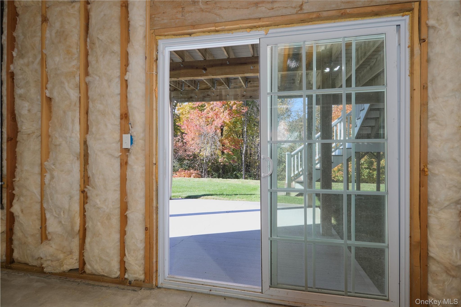 Walk out basement. Opens to a patio.