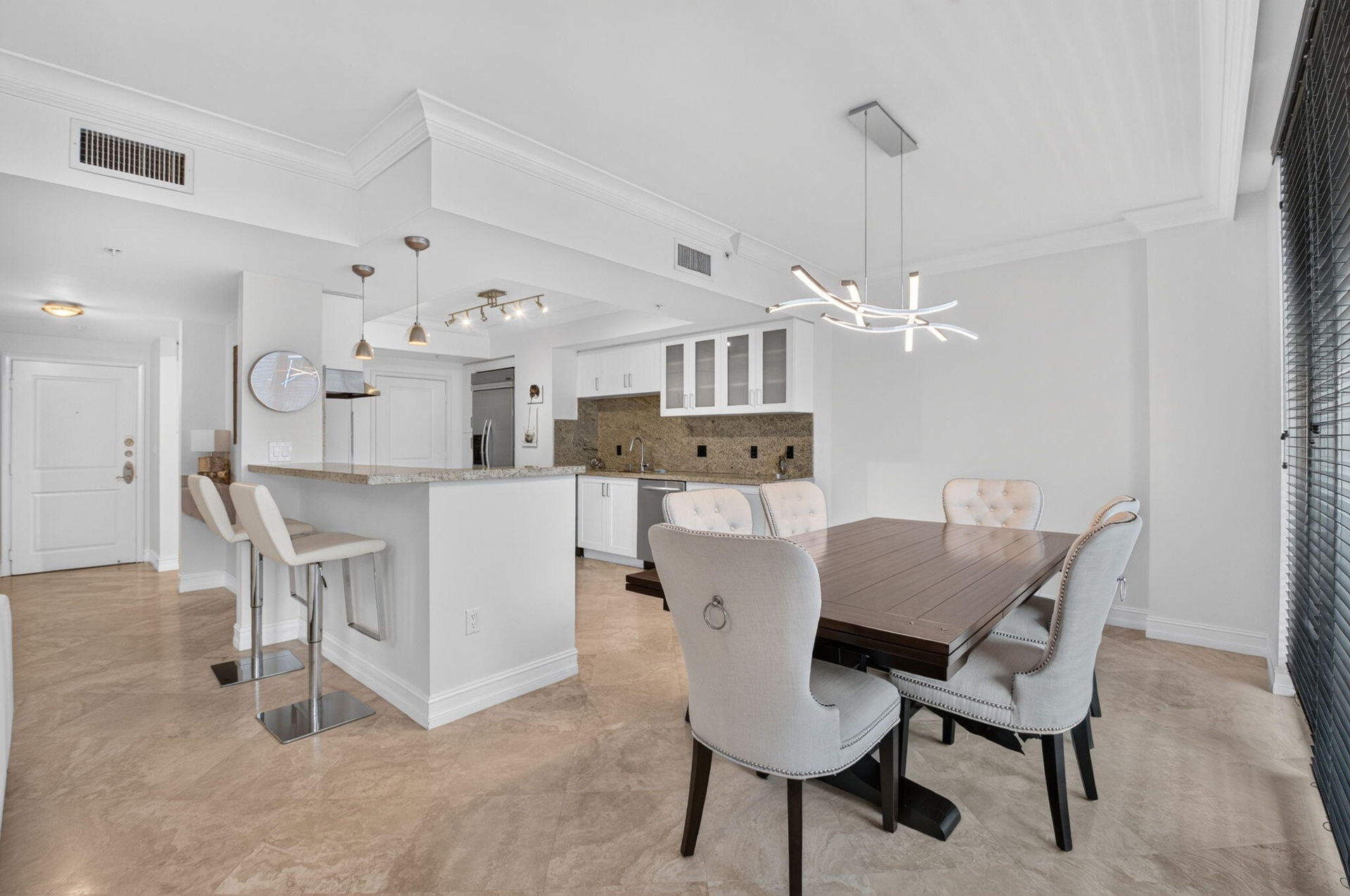 Open-concept living space.