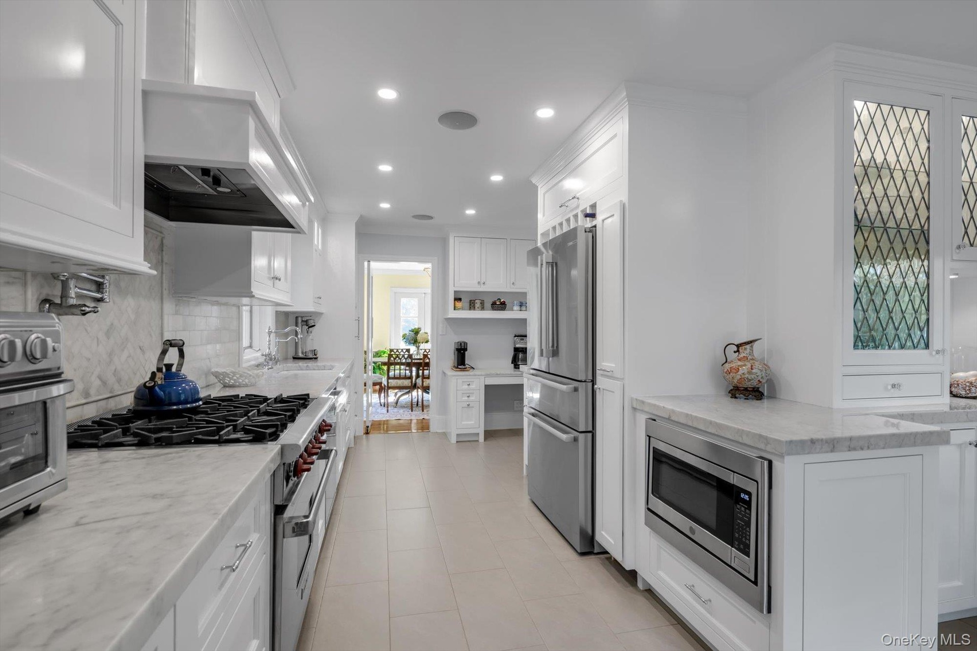 Updated kitchen with radiant heat.