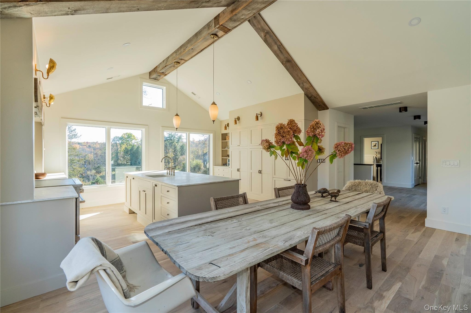 Dining Area is Open To Spacious Chefs Kitchen
