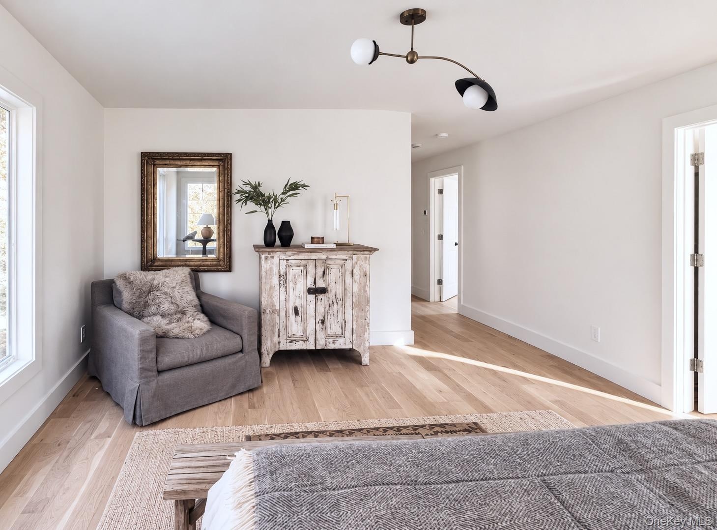 Primary Bedroom has Doors to Ensuite Bathroom & Office/Closet