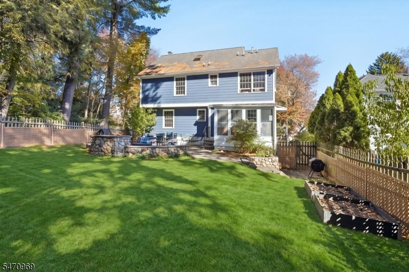 private fenced in back yard