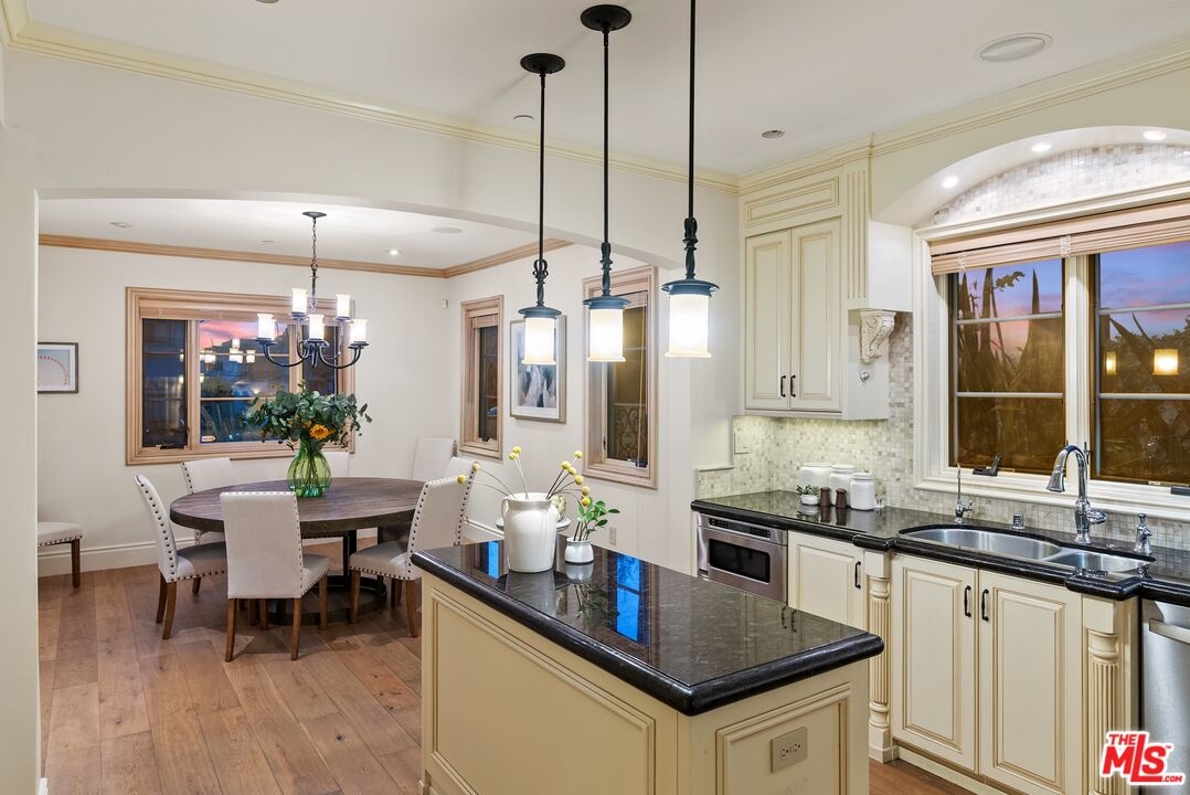 Kitchen in the evening