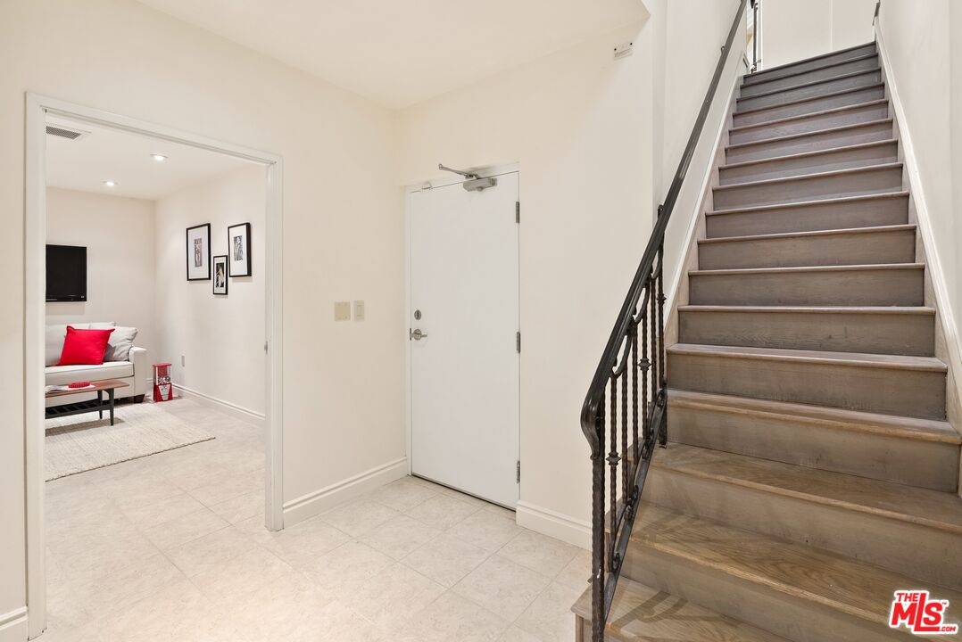 Stairs from garage