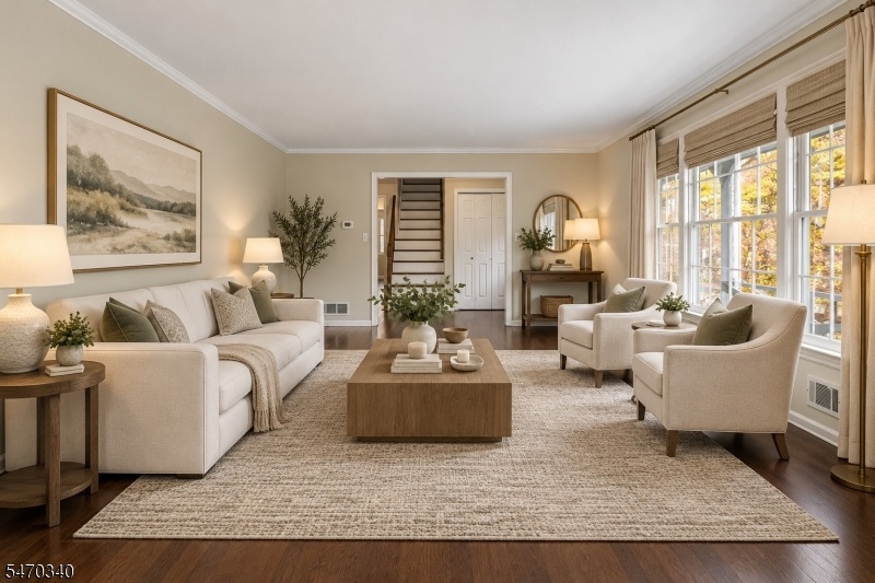 AI Virtually Staged Living Rm