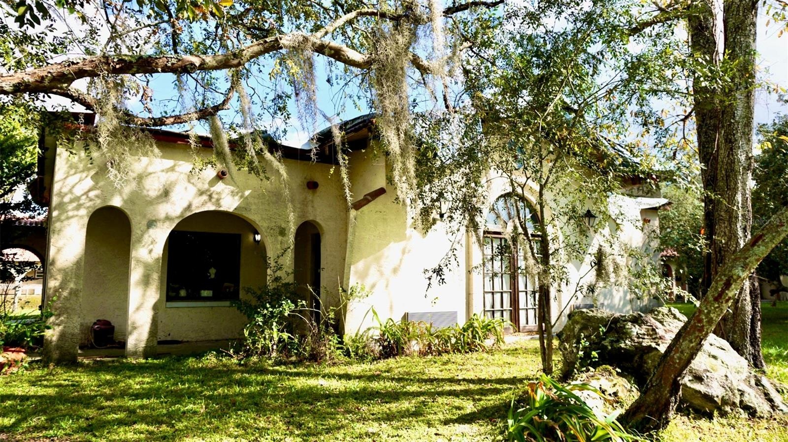 Front view of villa