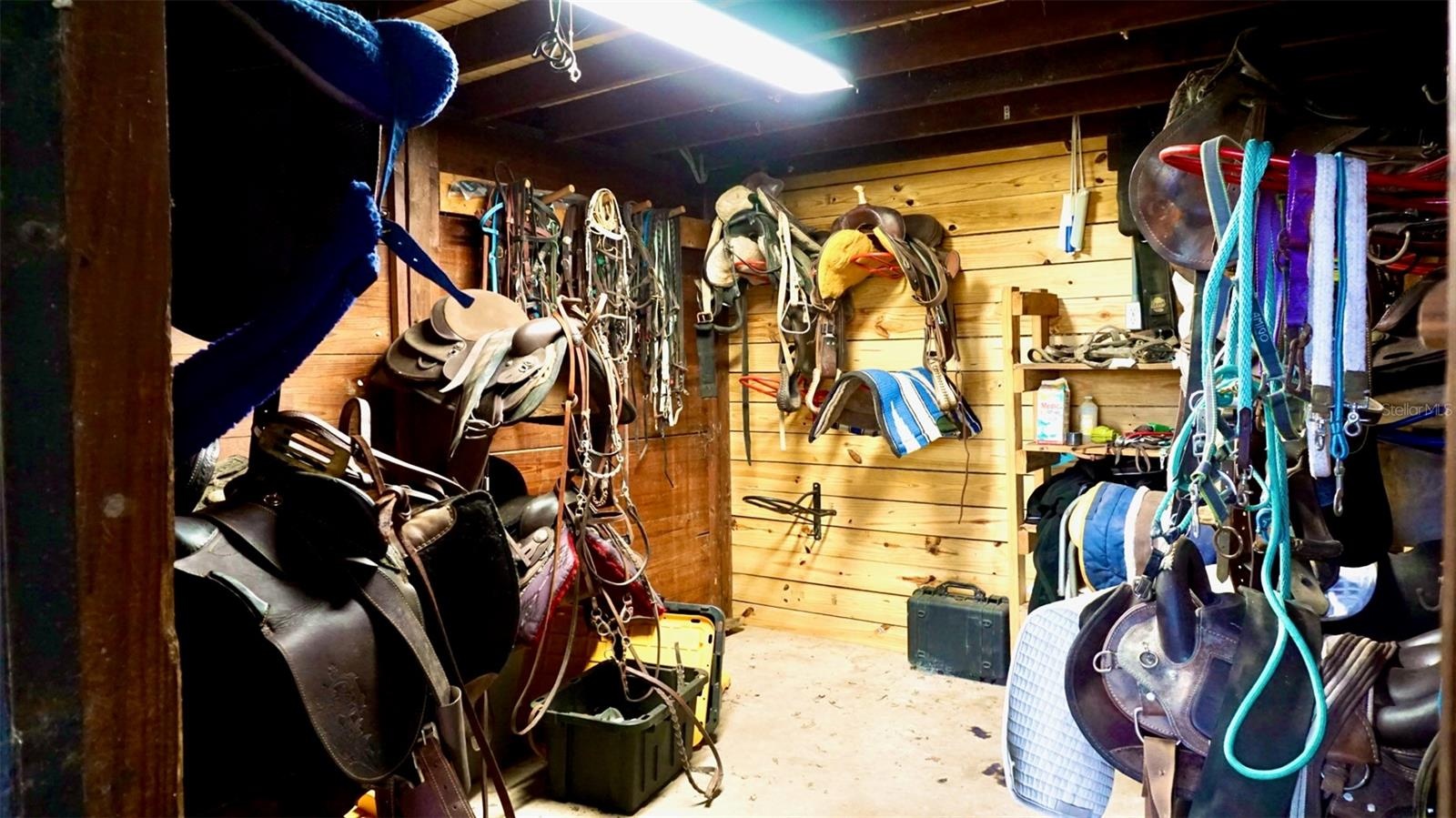 Enclosed Tack Room