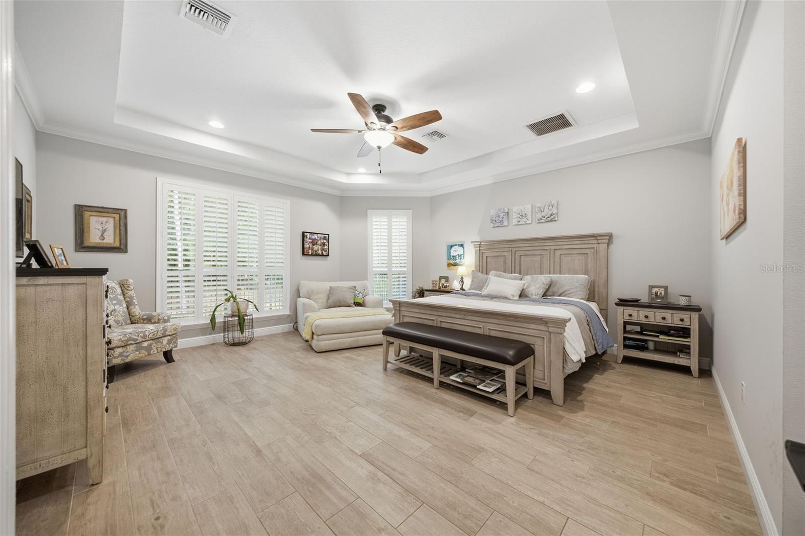 Large primary bedroom on main floor