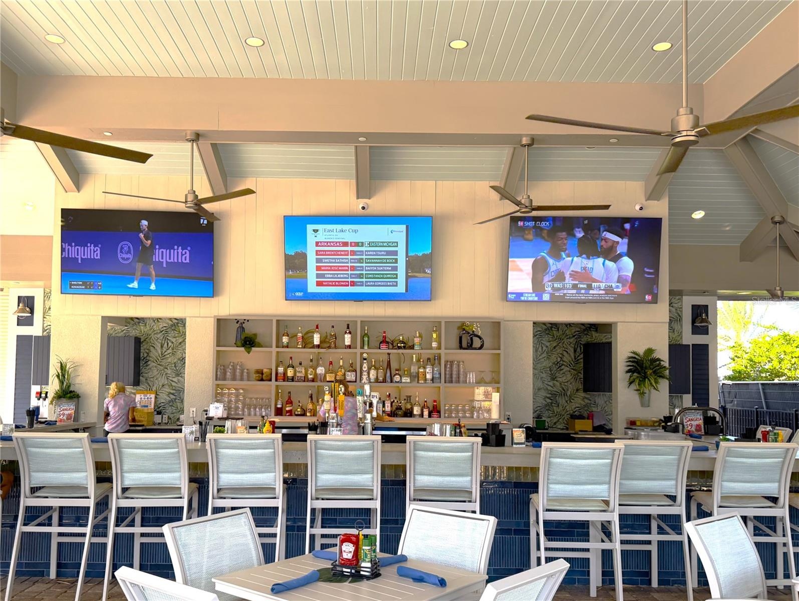 New furniture at bahama bar