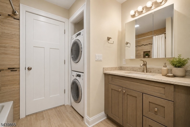 Bathroom with Laundry Nook
