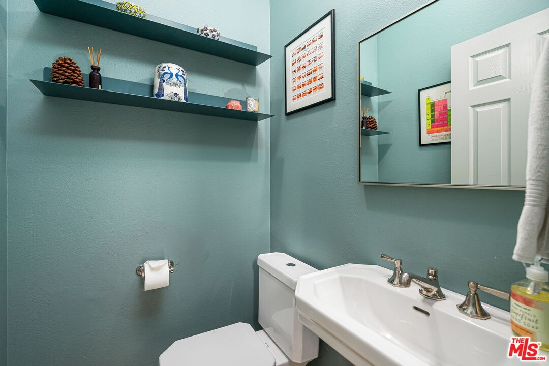 Powder room on primary living