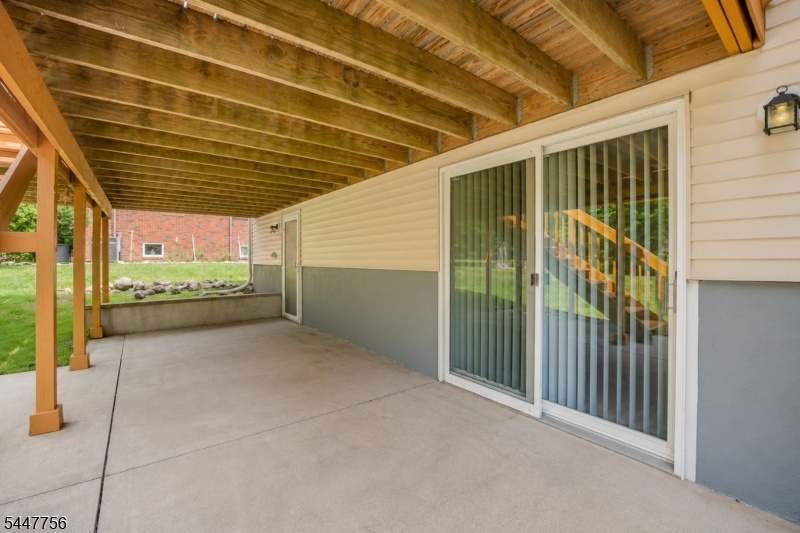 Full patio under deck