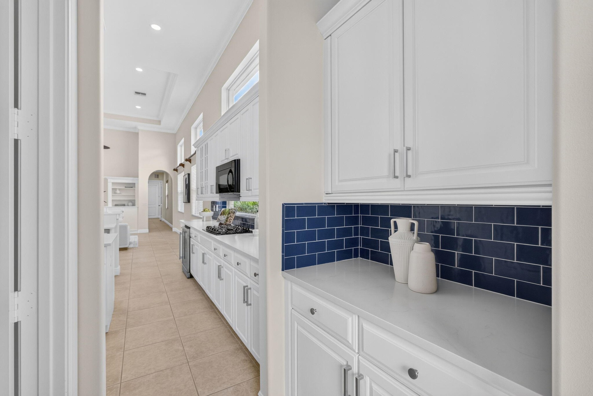 Butlers Pantry between kitchen and dining room