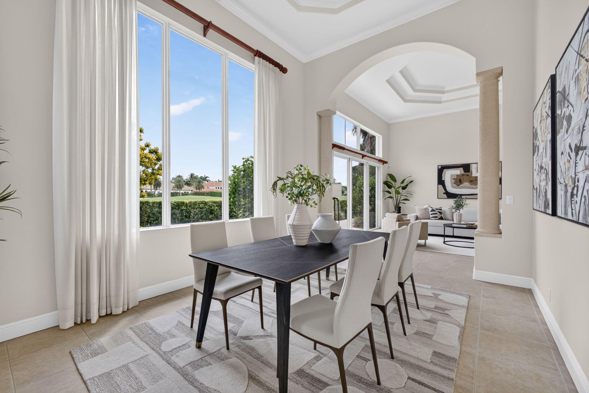 Enjoy your large formal dining area with incredible views of the Golf Course