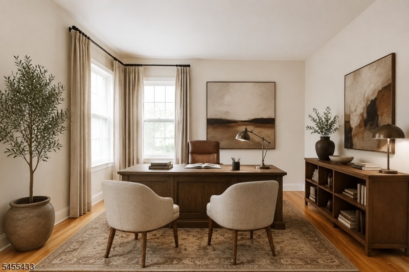 Virtually Staged Home Office