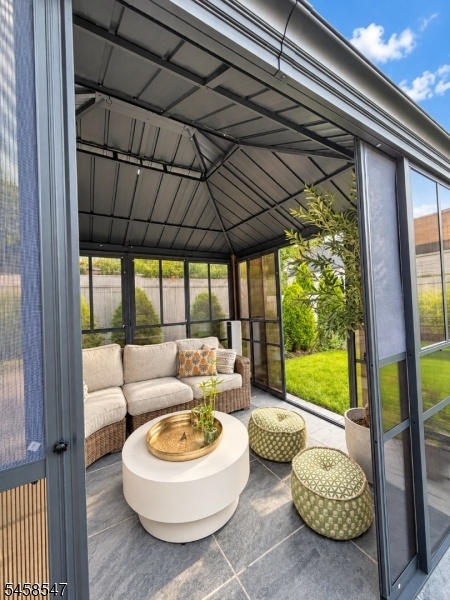 Gazebo patio sitting area