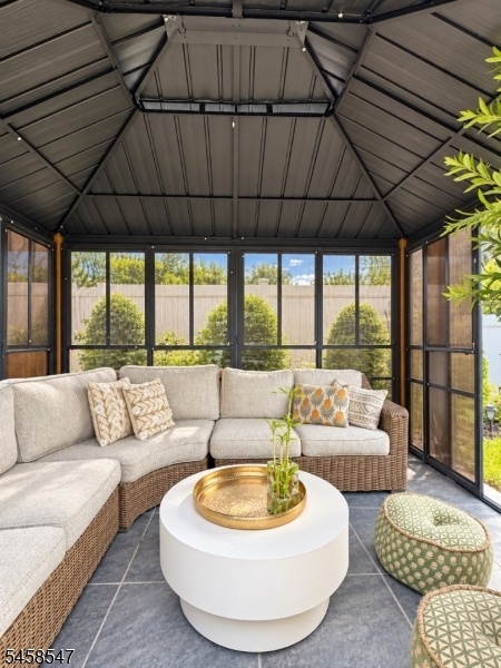 Gazebo patio sitting area