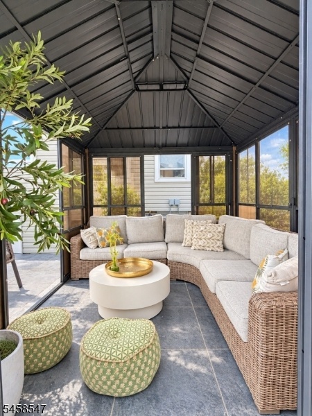 Gazebo patio sitting area