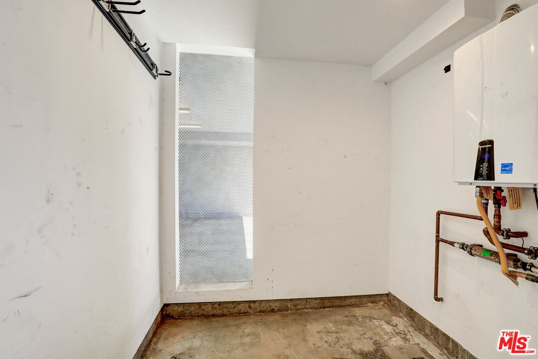 Generous private storage room